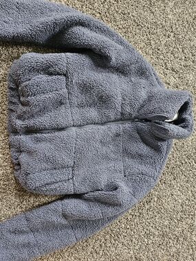 RSQ Sherpa Full-Zip Jacket - Slate Blue
